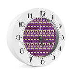 Cute Indian Tribal Elephant Print Alarm Clock