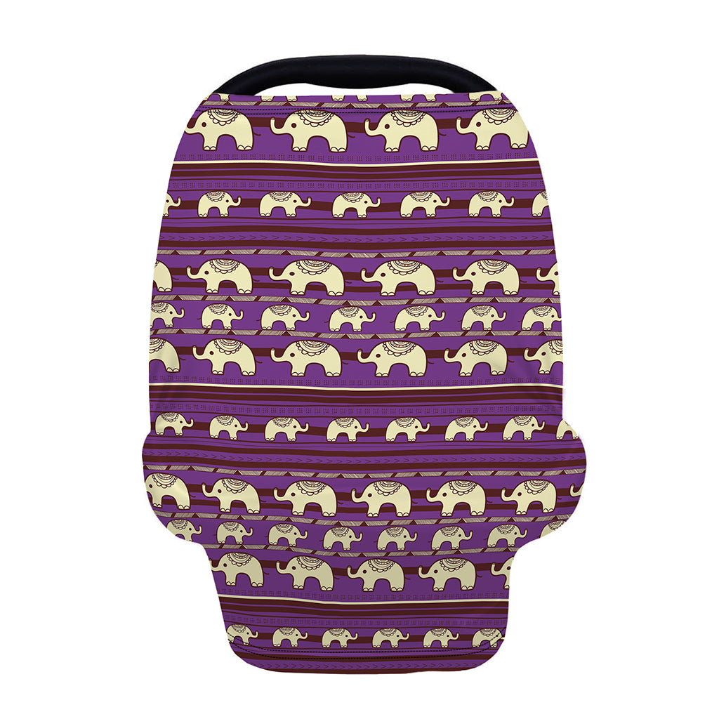 Cute Indian Tribal Elephant Print Baby Seat Cover