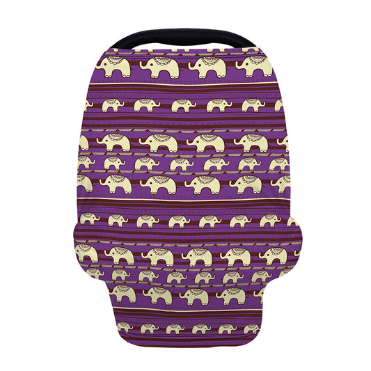 Cute Indian Tribal Elephant Print Baby Seat Cover