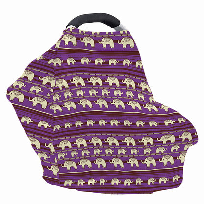 Cute Indian Tribal Elephant Print Baby Seat Cover