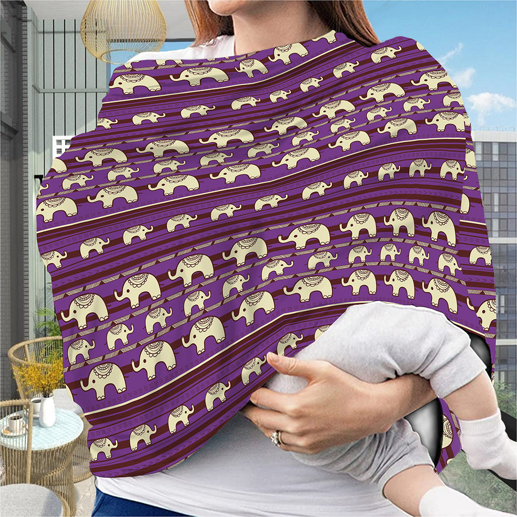 Cute Indian Tribal Elephant Print Baby Seat Cover