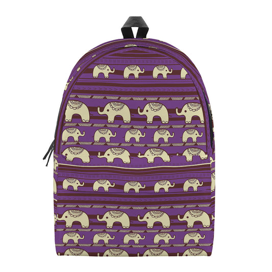 Cute Indian Tribal Elephant Print Backpack