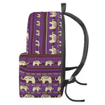 Cute Indian Tribal Elephant Print Backpack