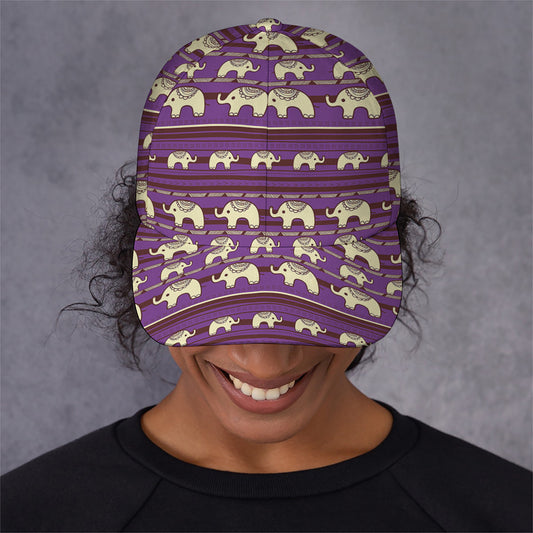 Cute Indian Tribal Elephant Print Baseball Cap