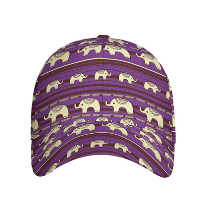 Cute Indian Tribal Elephant Print Baseball Cap