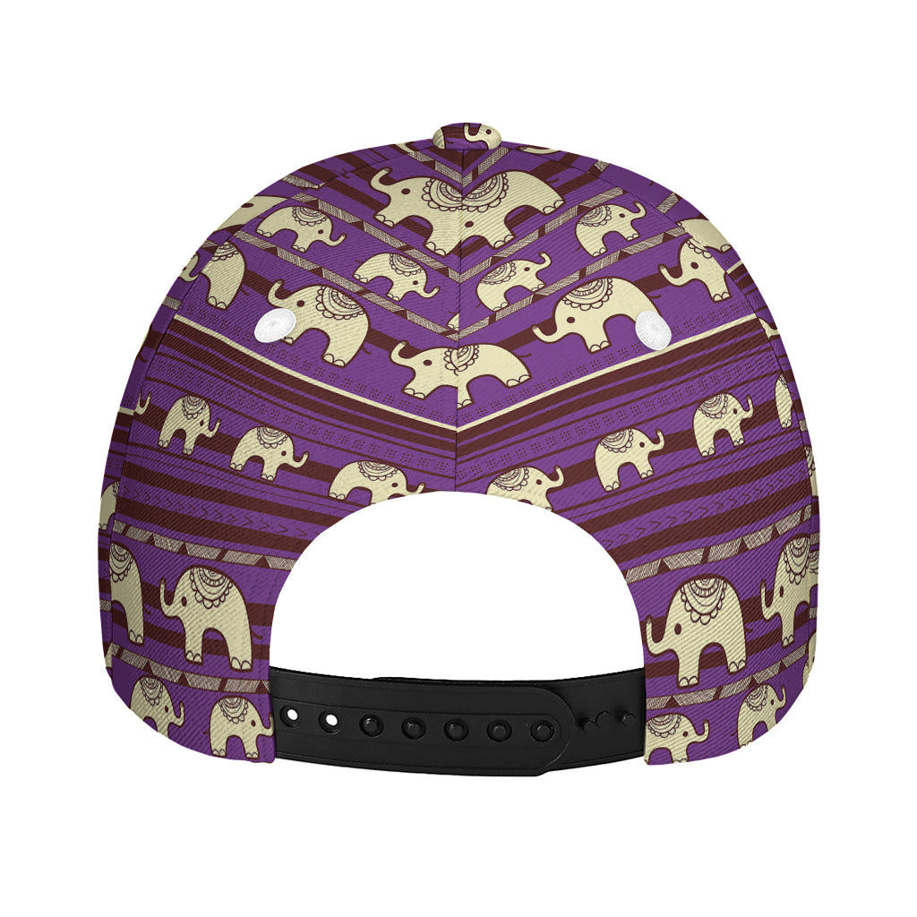 Cute Indian Tribal Elephant Print Baseball Cap