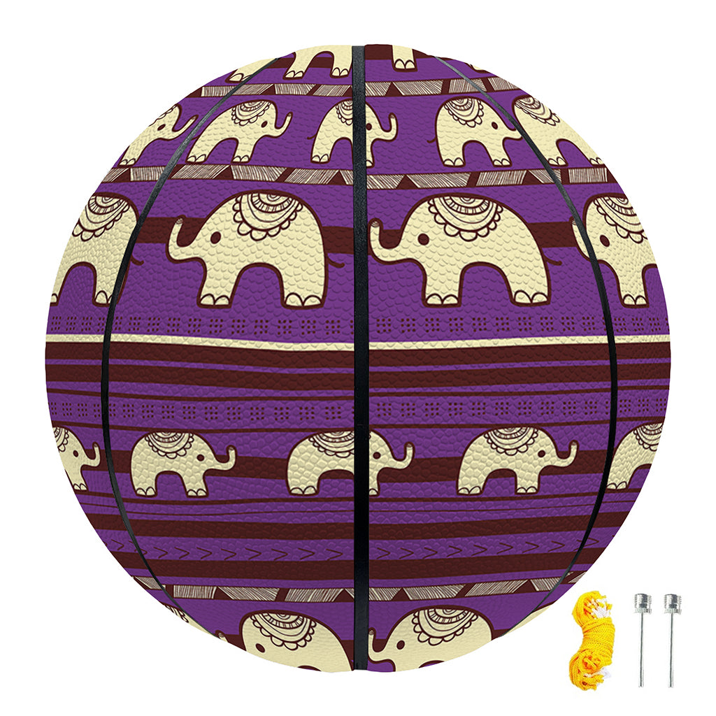Cute Indian Tribal Elephant Print Basketball