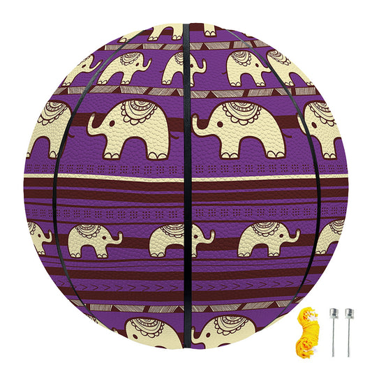 Cute Indian Tribal Elephant Print Basketball