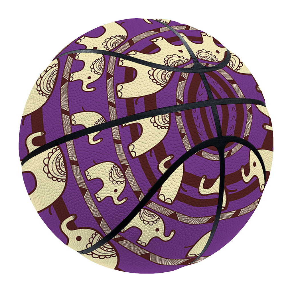 Cute Indian Tribal Elephant Print Basketball
