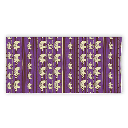 Cute Indian Tribal Elephant Print Beach Towel