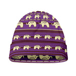 Cute Indian Tribal Elephant Print Beanie