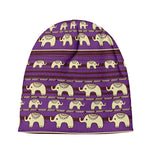 Cute Indian Tribal Elephant Print Beanie