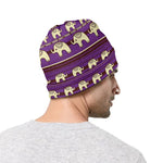 Cute Indian Tribal Elephant Print Beanie