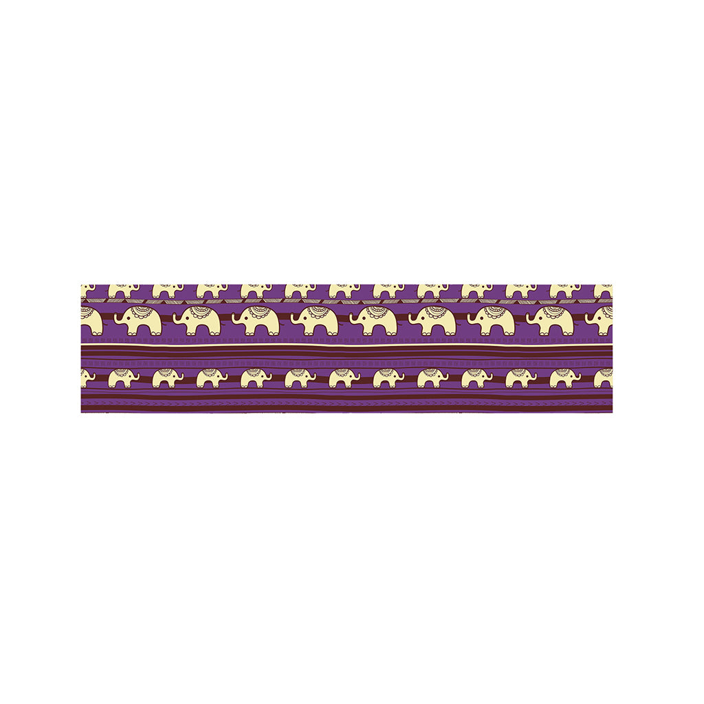 Cute Indian Tribal Elephant Print Bed Runner