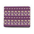 Cute Indian Tribal Elephant Print Bifold Wallet