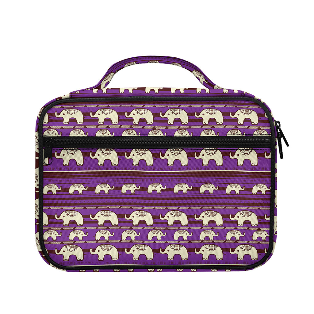 Cute Indian Tribal Elephant Print Briefcase Bible Bag