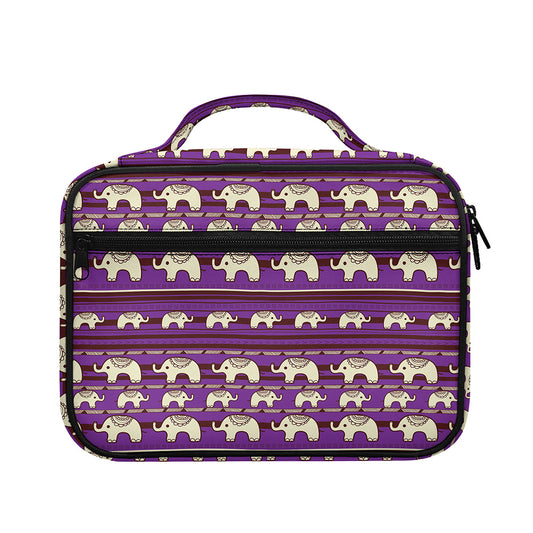 Cute Indian Tribal Elephant Print Briefcase Bible Bag