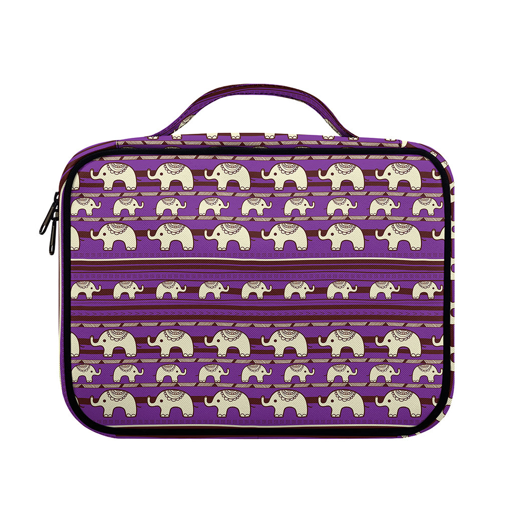 Cute Indian Tribal Elephant Print Briefcase Bible Bag