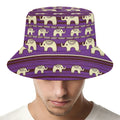 Cute Indian Tribal Elephant Print Bucket Hat