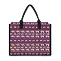 Cute Indian Tribal Elephant Print Canvas Tote Bag