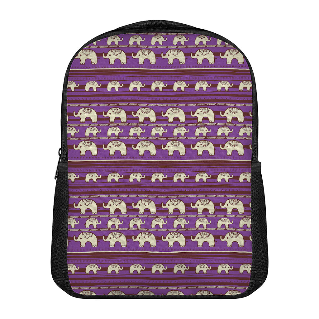 Cute Indian Tribal Elephant Print Casual Backpack