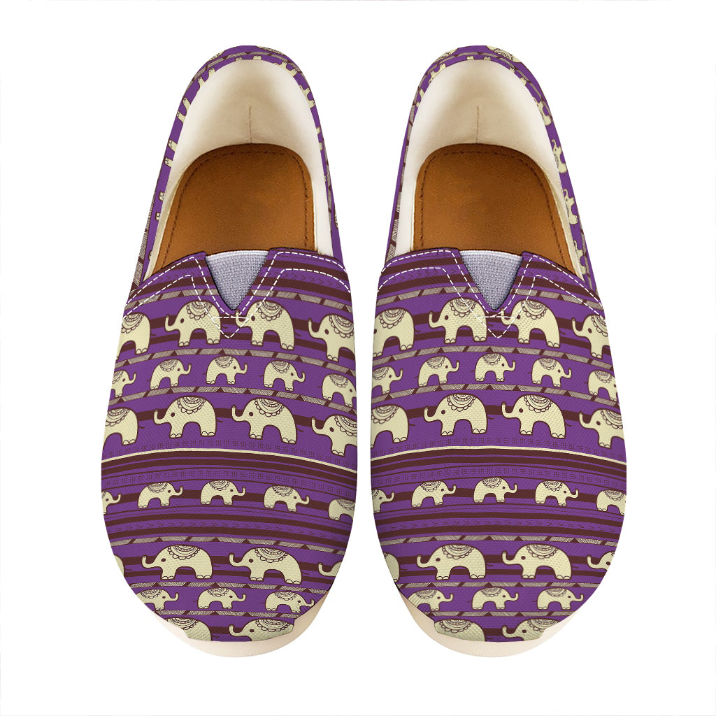 Cute Indian Tribal Elephant Print Casual Shoes