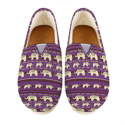 Cute Indian Tribal Elephant Print Casual Shoes