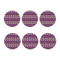 Cute Indian Tribal Elephant Print Coaster Set