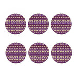 Cute Indian Tribal Elephant Print Coaster Set