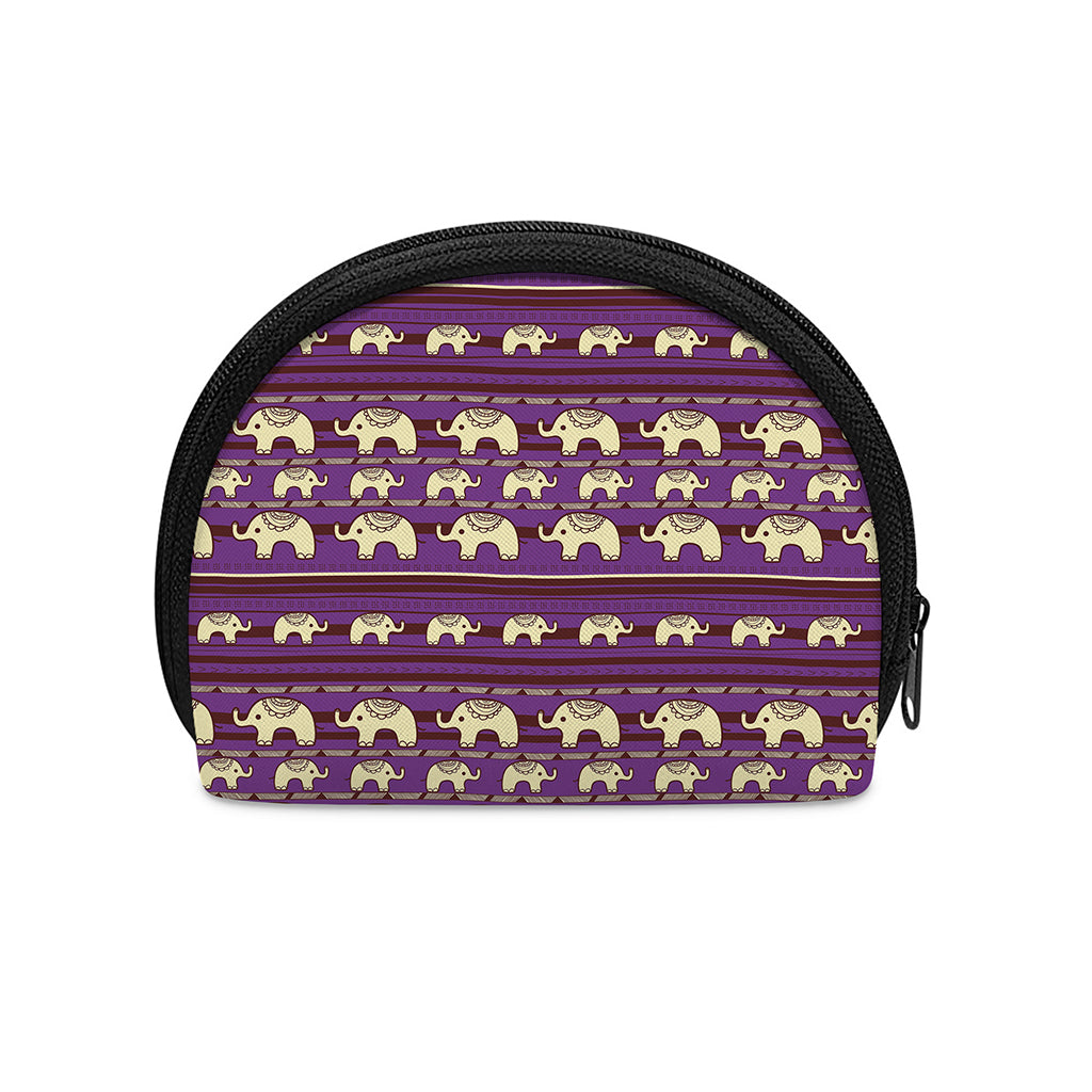 Cute Indian Tribal Elephant Print Coin Purse