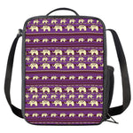 Cute Indian Tribal Elephant Print Crossbody Lunch Bag