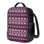 Cute Indian Tribal Elephant Print Crossbody Lunch Bag
