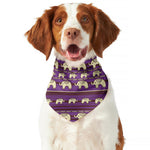 Cute Indian Tribal Elephant Print Dog Bandana