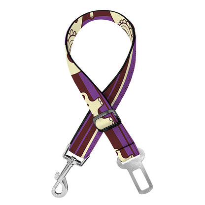 Cute Indian Tribal Elephant Print Dog Seat Belt