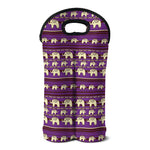 Cute Indian Tribal Elephant Print Double Neoprene Wine Tote