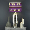 Cute Indian Tribal Elephant Print Drum Lamp Shade