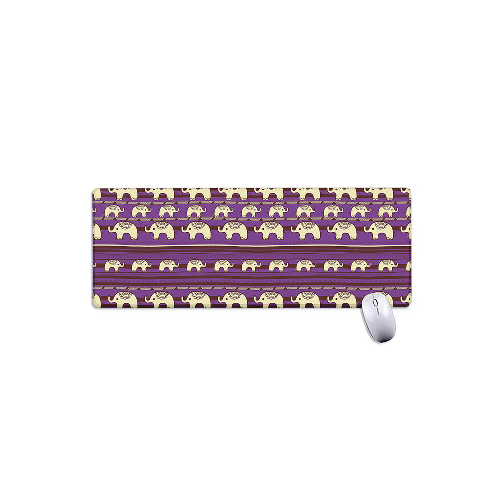 Cute Indian Tribal Elephant Print Extended Mouse Pad