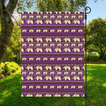 Cute Indian Tribal Elephant Print Garden Flag