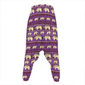 Cute Indian Tribal Elephant Print Hammer Pants