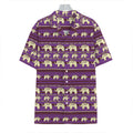 Cute Indian Tribal Elephant Print Hawaiian Shirt