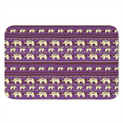 Cute Indian Tribal Elephant Print Indoor Door Mat