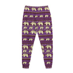 Cute Indian Tribal Elephant Print Jogger Pants