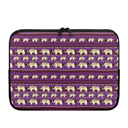 Cute Indian Tribal Elephant Print Laptop Sleeve