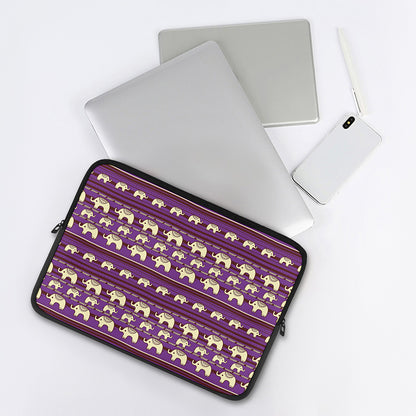 Cute Indian Tribal Elephant Print Laptop Sleeve