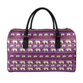 Cute Indian Tribal Elephant Print Leather Duffel Bag