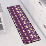 Cute Indian Tribal Elephant Print Long Kitchen Mat