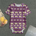 Cute Indian Tribal Elephant Print Men's Bodysuit