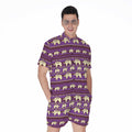 Cute Indian Tribal Elephant Print Men's Romper
