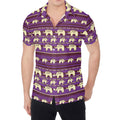 Cute Indian Tribal Elephant Print Men's Shirt