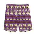 Cute Indian Tribal Elephant Print Men's Athletic Shorts
